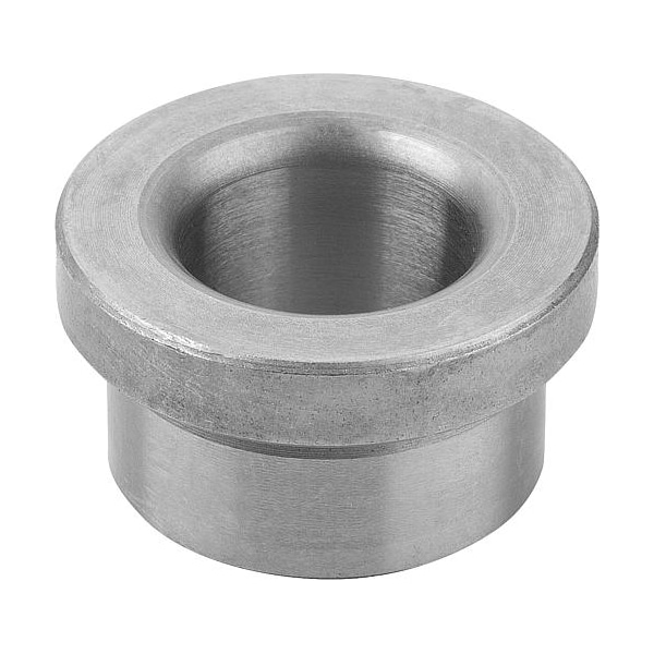 Drill bushing, Mild steel. Rounded top. IDxODxH: 38.5x55x30 mm